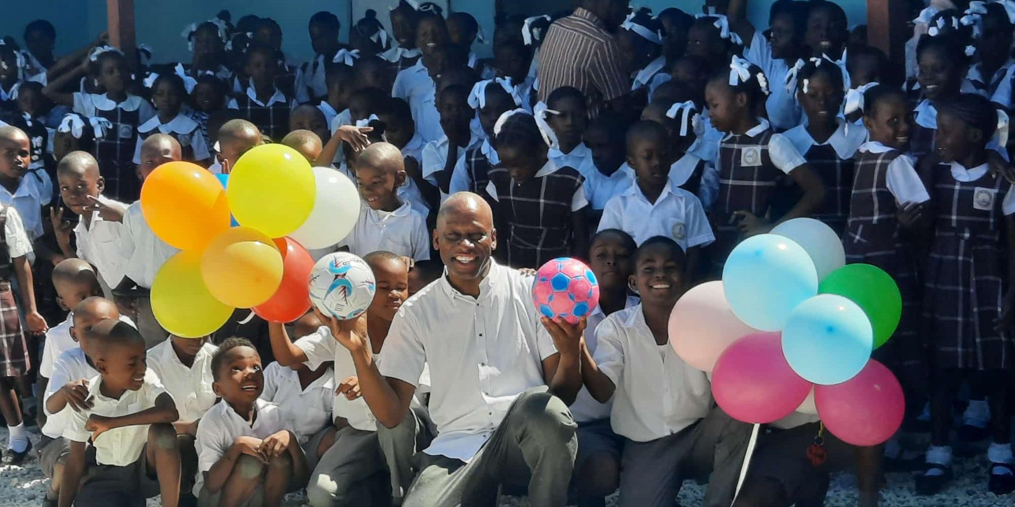 Elex in der Schule in Haiti