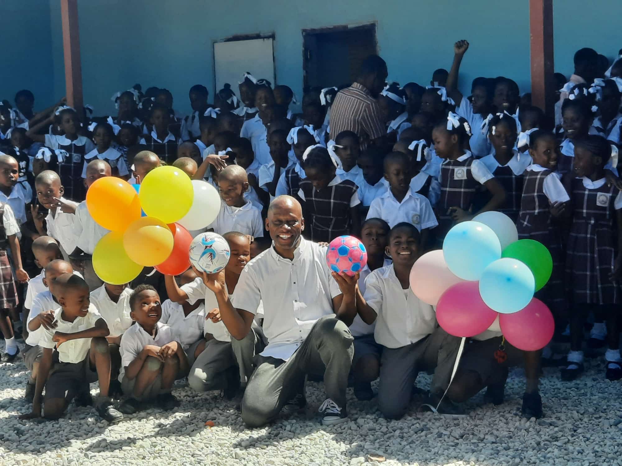 Elex in der Schule in Haiti
