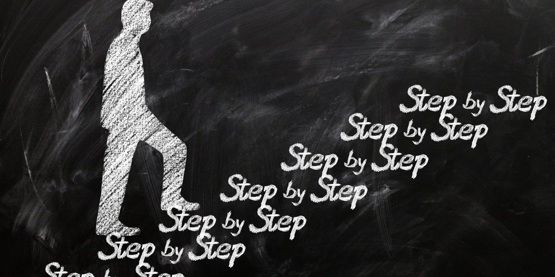 Schritt für Schritt