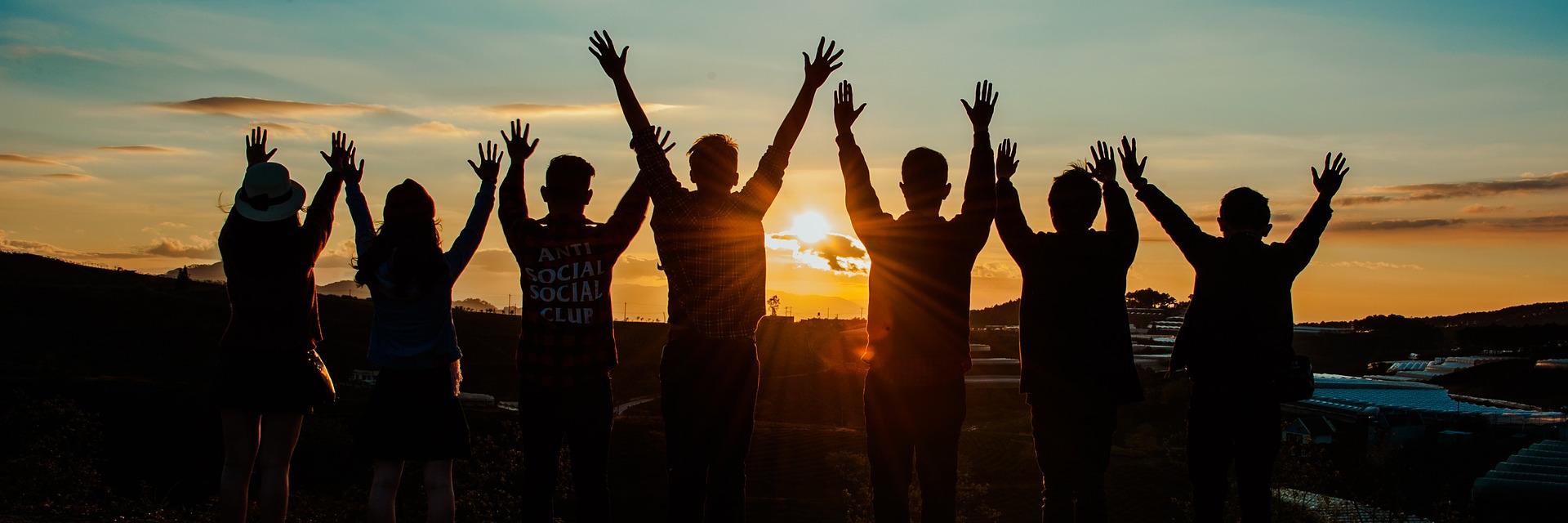 Jugend Sonnenuntergang